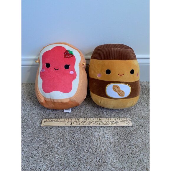 Squishmallows Plush Peanut Butter & Jelly Set - Super Soft &‎ Adorably Cute - Picture 3 of 6